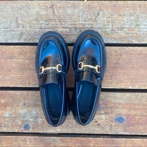 ASOS DESIGN Wide Fit Monster Chunky Loafers - Black (Size 8 US)